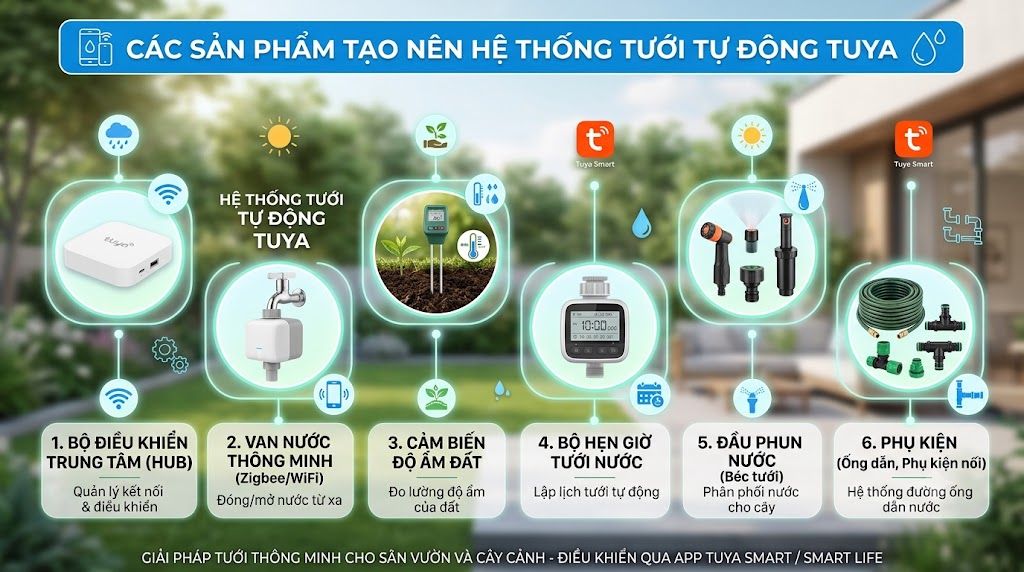 Cac san pham he thong tuoi tu dong Tuya