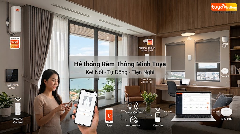 Giai phap Rem cua thong minh Tuya