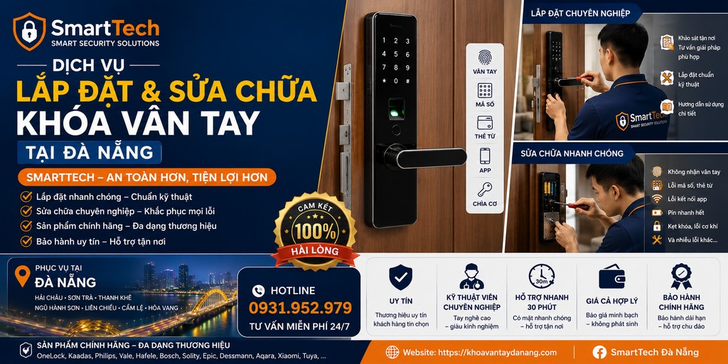 Lap dat va sua khoa van tay Da Nang