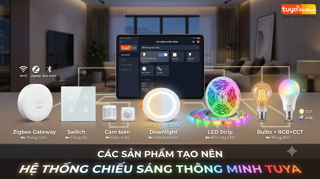 San pham chieu sang thong minh Tuya