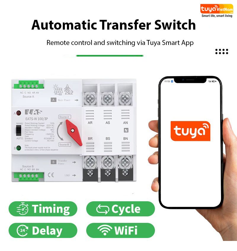 Tuya ATS100-3P-Detail 2